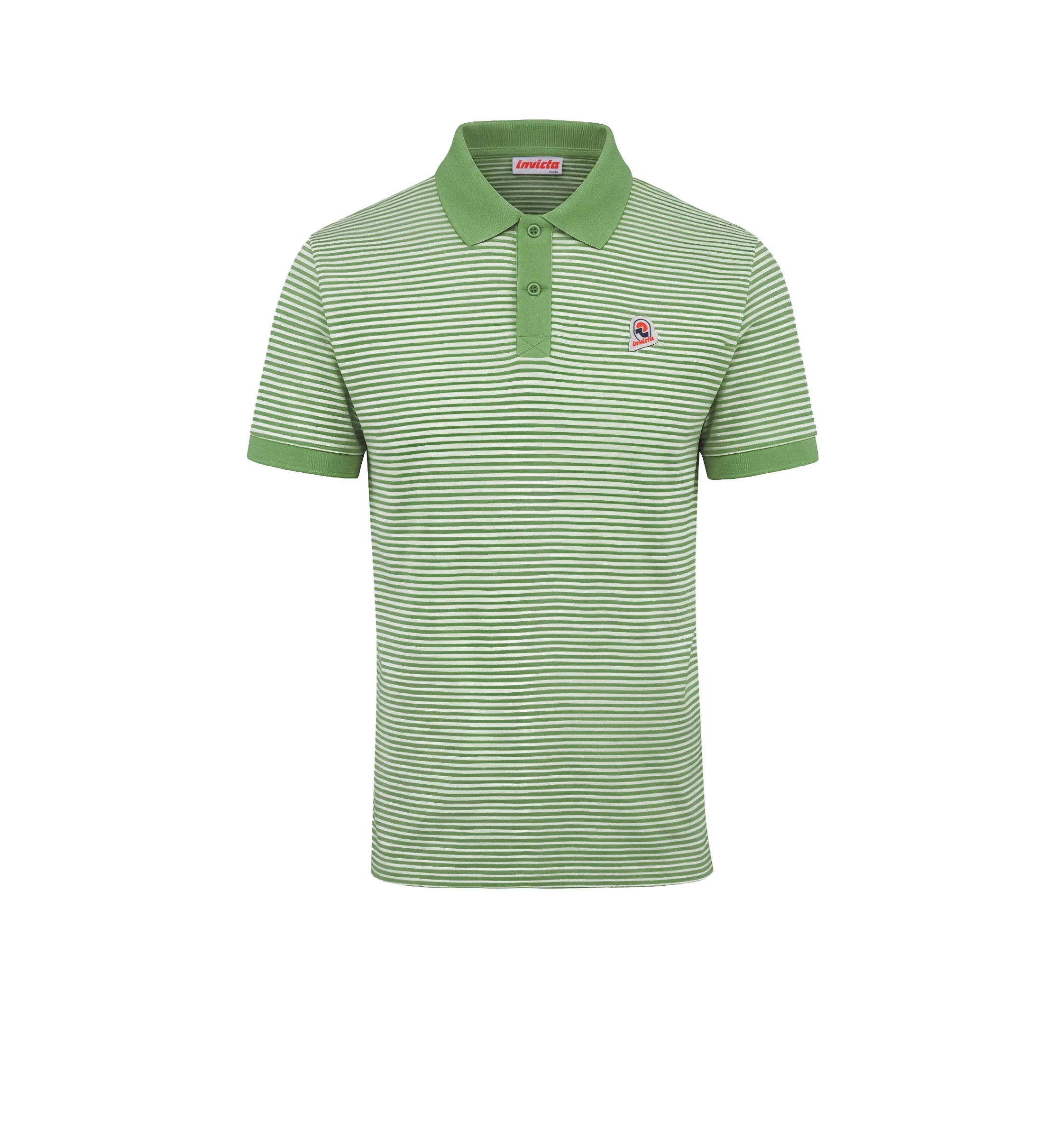 Polo da uomo in cotone organico a righe
